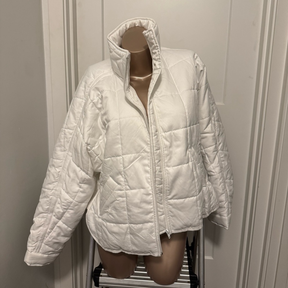 NWT White Quilted Jacket